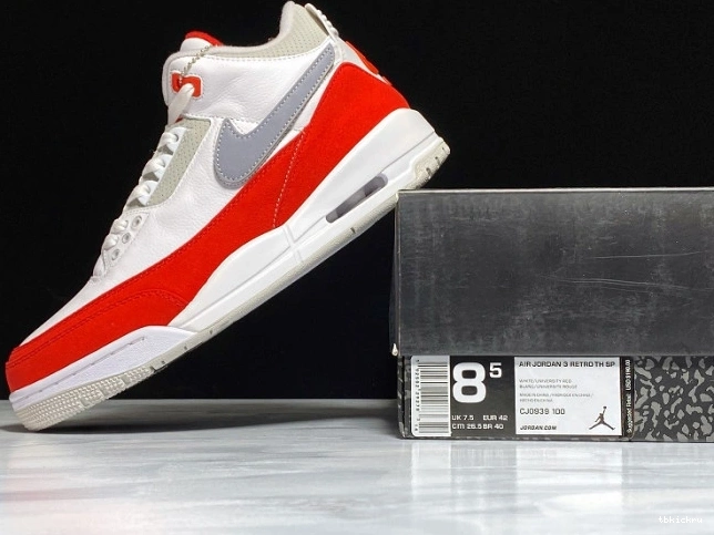 Cheap TBkick CJ0939-100 3 Tinker Retro University Red Jordan White Air 0714